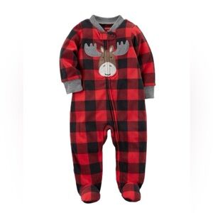 Carter’s Newborn fleece footed zip onesie